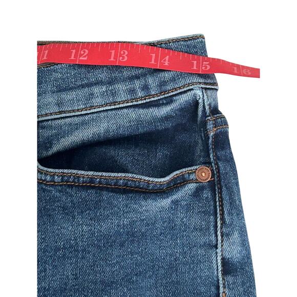 NWOT Lands' End Recover High Rise Wide Leg Indigo Jeans Size 10 Petite - Picture 11 of 15